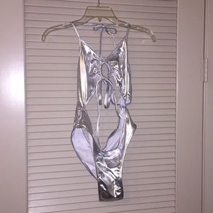 Sexy Silver swimsuit